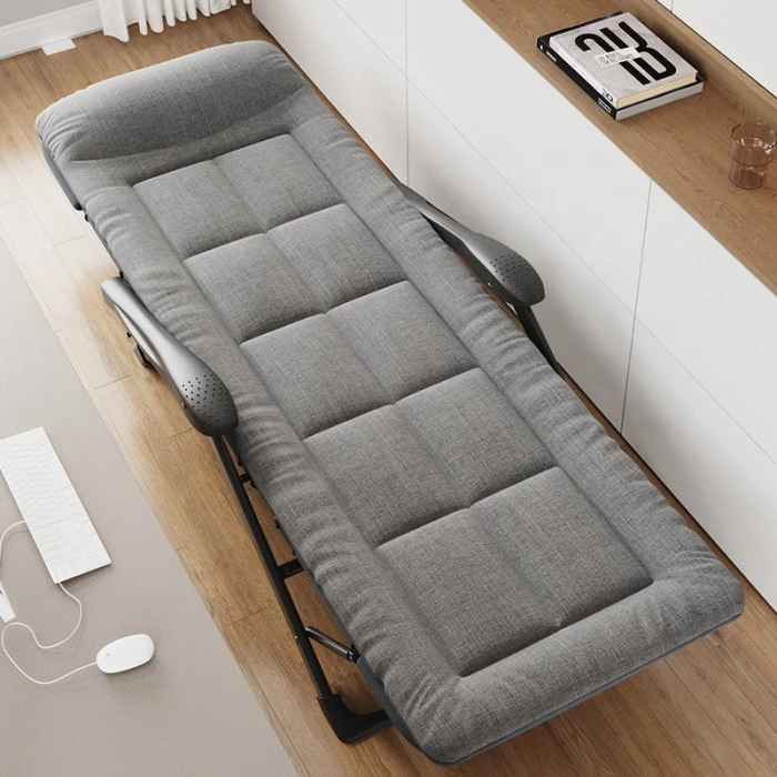 Розкладне крісло ліжко з вбудованим матрацом LEOBRO Grey (LB-FCB-G3-GRY)