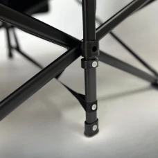 Розкладачка для туризму LEOBRO з товстим оксамитовим матрацом (LB-CC-L2-GRY)