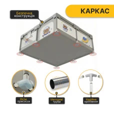 Дитячий манеж LEOBRO "Галактичний Ведмедик" 180 x 200 см (LB-1007)