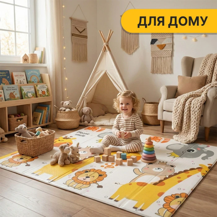 Дитячий ігровий килимок LEOBRO 150 x 180 x 1 см (LB-1019)