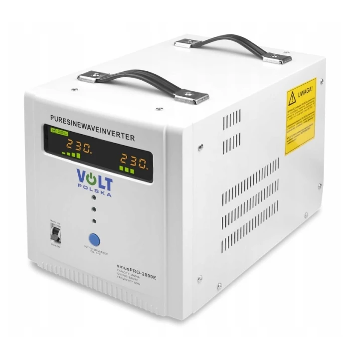 Гібридний ДБЖ/інвертор Volt Polska SINUS PRO 2000 E 12/230V 1250/2000W (3SP092012E)