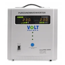 Гібридний ДБЖ/інвертор Volt Polska SINUS PRO 2000 E 12/230V 1250/2000W (3SP092012E)