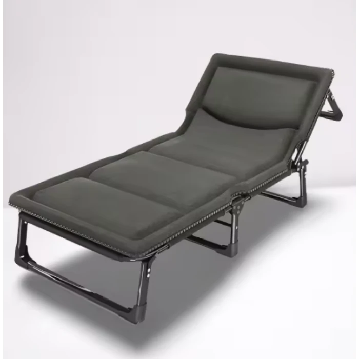 Розкладне ліжко (розкладачка) LEOBRO Темно-сіре