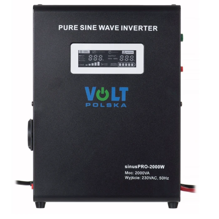 Гібридний ДБЖ/інвертор Volt Polska SINUS PRO 2000 W 24/230V 1400/2000W (3SP200024W)