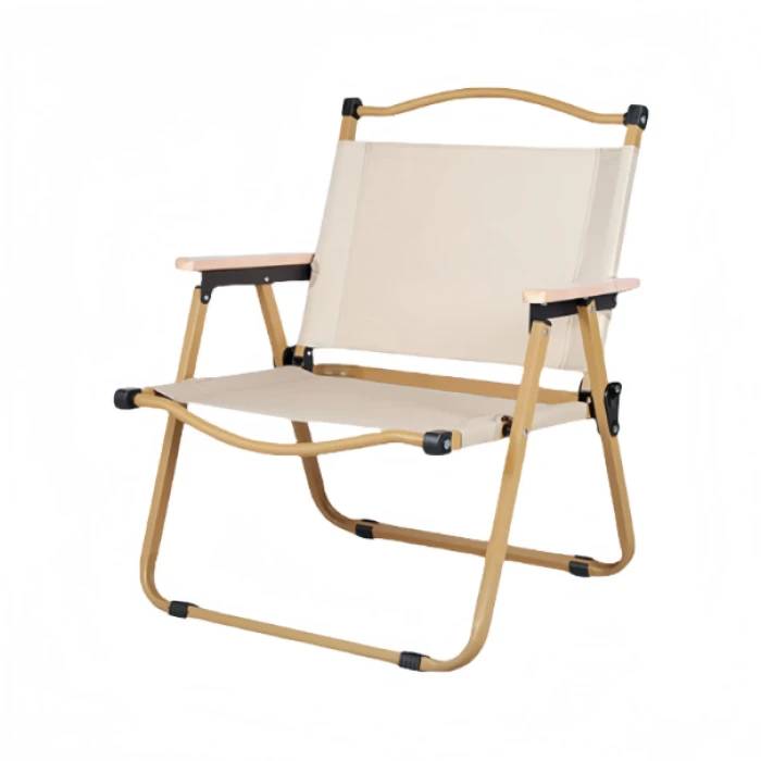 Кемпінгове крісло LEOBRO Бежеве Середнє (CH-S04-M)