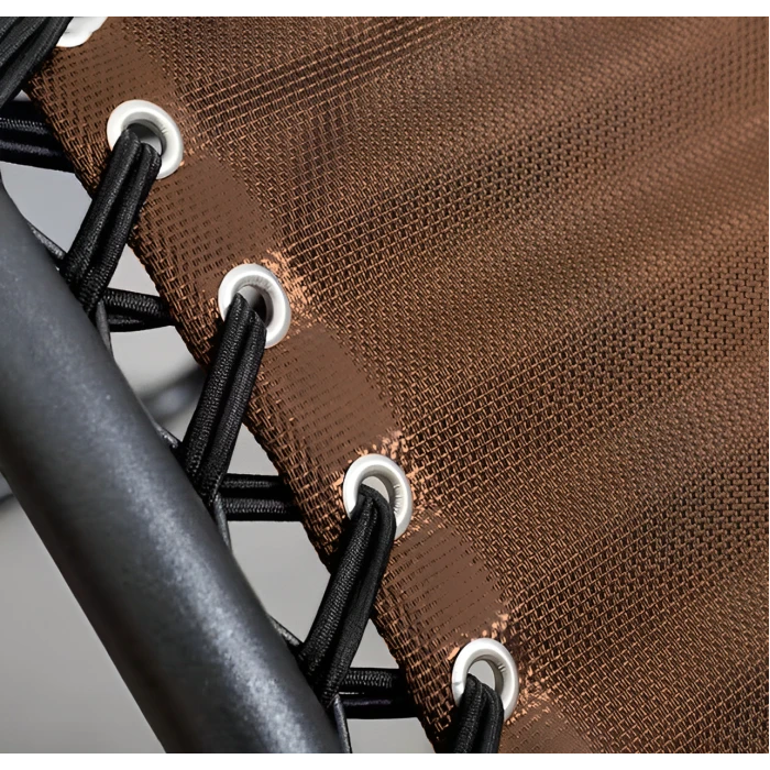 Розкладне крісло шезлонг LEOBRO Zero Gravity Brown (LB-ZGC-A1-BRN)