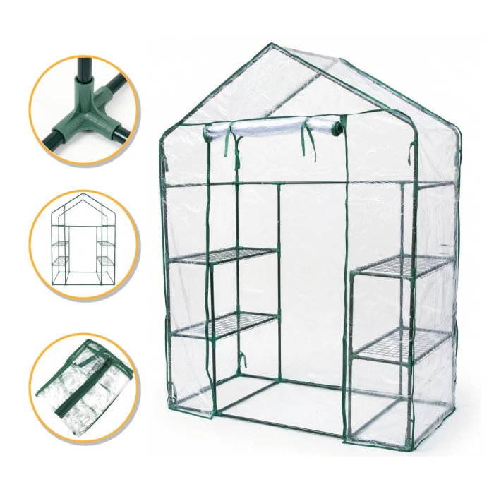 Стелаж-теплиця LEOBRO 143x73x195 см на 4 полиці (LB-G120)