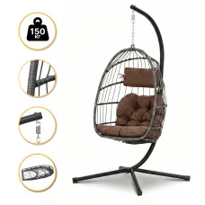 Підвісне крісло-кокон LEOBRO Brown (LB-1059)