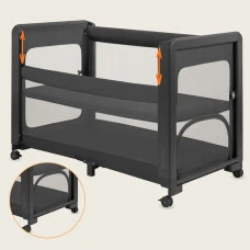 Ліжечко дитяче 3 в 1 Lionelo PATTY GREY GRAPHITE