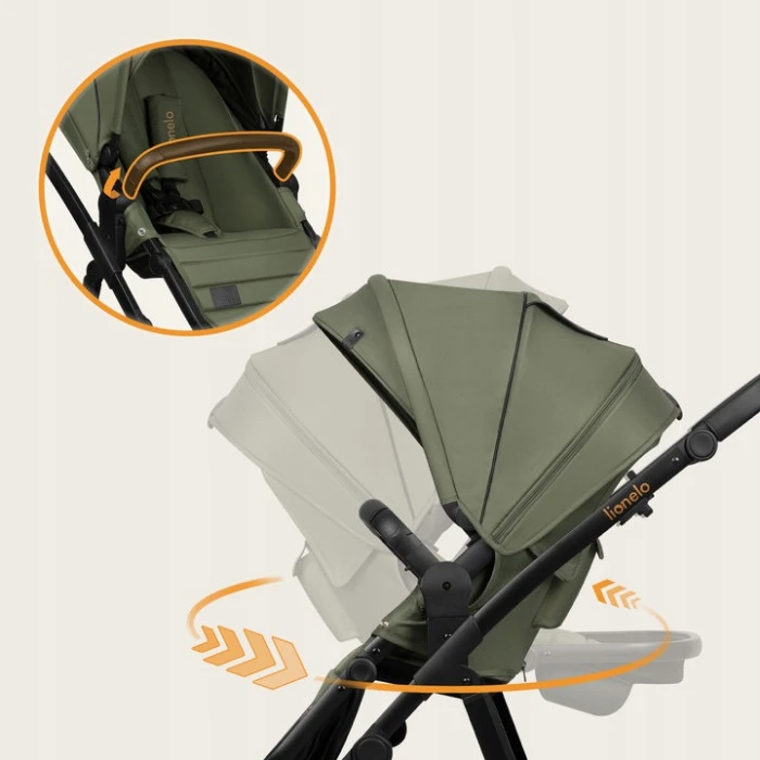 Універсальний візочок 2 в 1 Lionelo AMBER PLUS GREEN FOREST