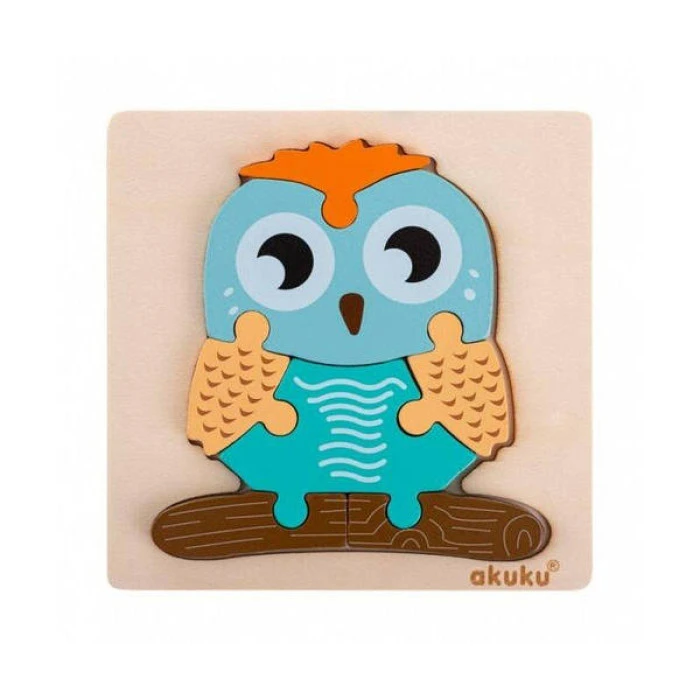 Деревянный пазл Akuku A0601, Сова