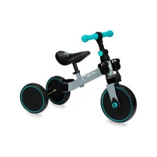 Біговел-велосипед MoMi LORIS 4 в 1 Grey-Turquoise