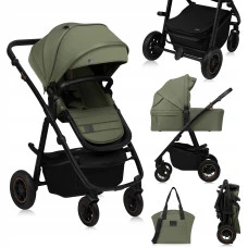 Универсальная коляска 2 в 1 Lionelo AMBER PLUS GREEN FOREST