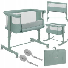 Кроватка приставная Lionelo AURORA GREEN SAGE
