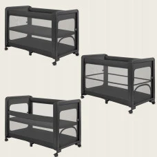 Ліжечко дитяче 3 в 1 Lionelo PATTY GREY GRAPHITE