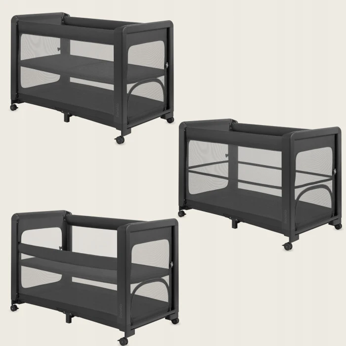Ліжечко дитяче 3 в 1 Lionelo PATTY GREY GRAPHITE