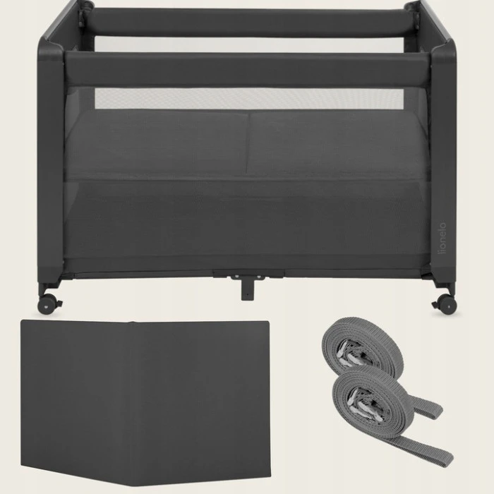 Ліжечко дитяче 3 в 1 Lionelo PATTY GREY GRAPHITE