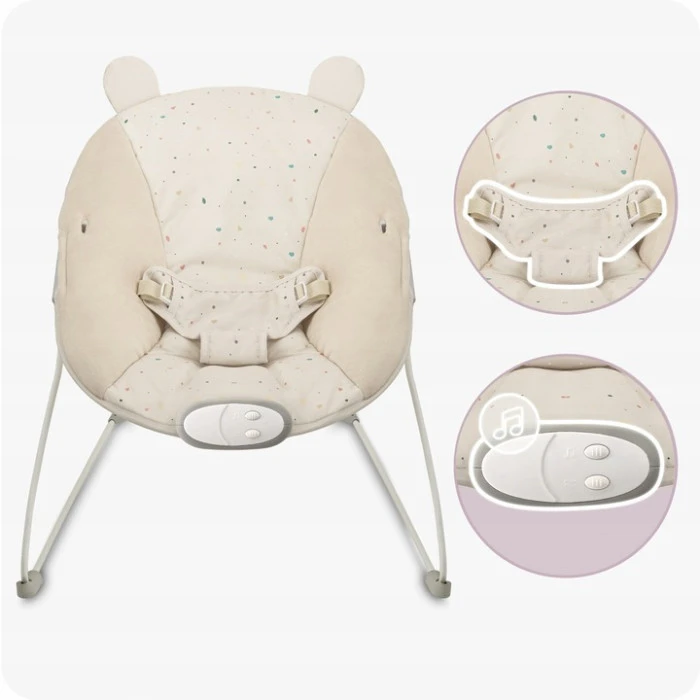 Кресло-качалка MoMi GLOSSY Beige