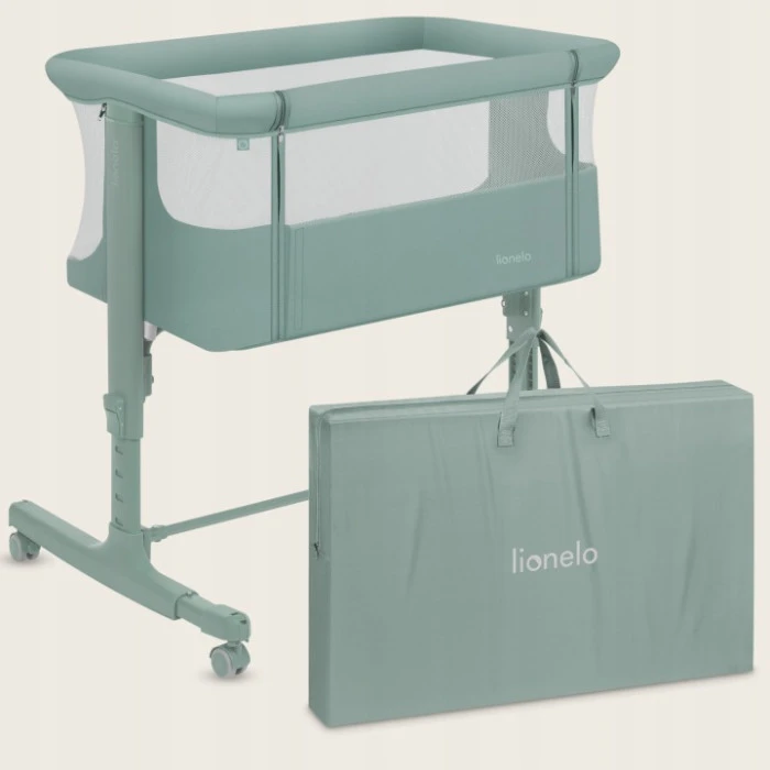 Кроватка приставная Lionelo AURORA GREEN SAGE