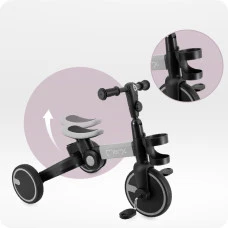 Біговел-велосипед 3 в 1 MoMi FILO Grey