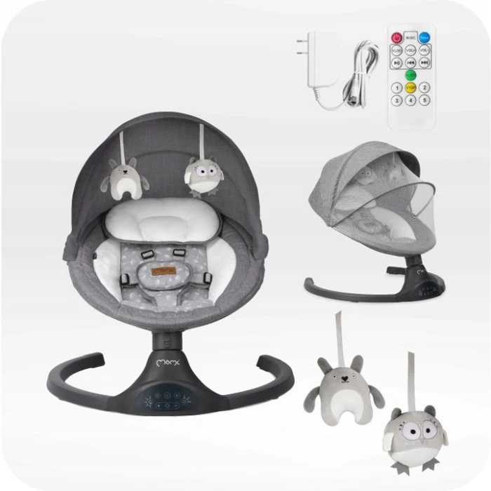 Кресло-качалка MoMi KENANI Dark Grey