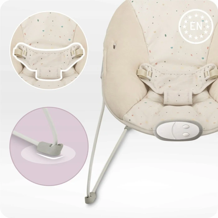 Кресло-качалка MoMi GLOSSY Beige