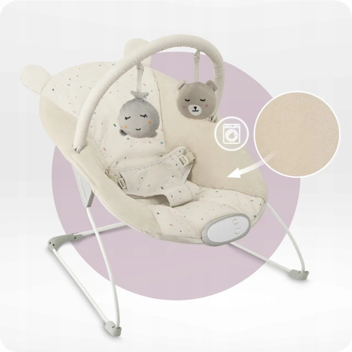 Кресло-качалка MoMi GLOSSY Beige