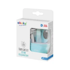Манікюрний набір Яблуко, блакитний Akuku A0043