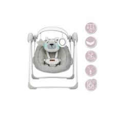 Крісло-гойдалка MoMi LISS Bear Grey