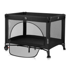 Ліжечко-манеж Lionelo LAURA BLACK CARBON