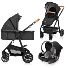 Универсальная коляска 3 в 1 Lionelo AMBER GREY GRAPHITE