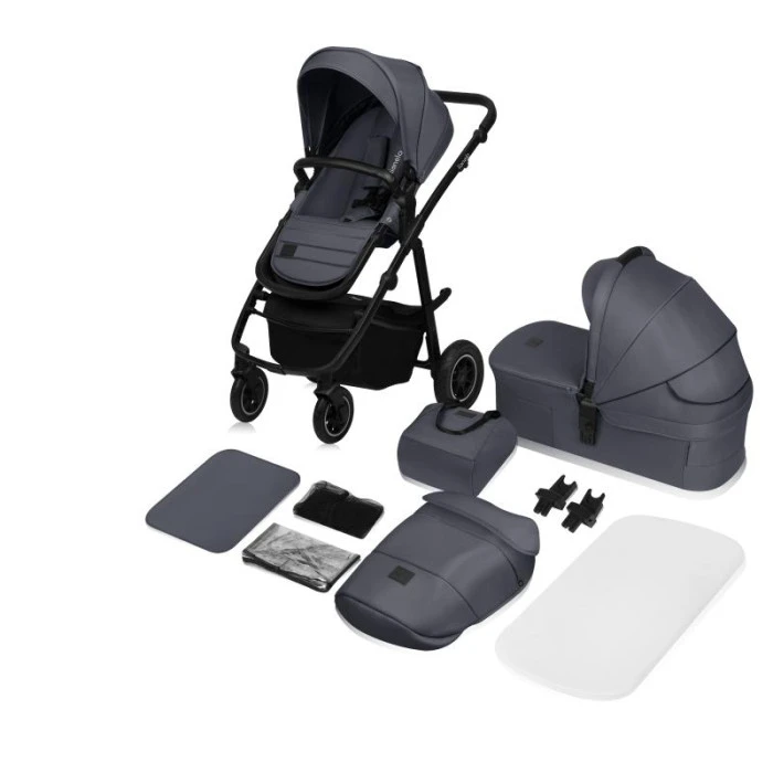 Универсальная коляска 2 в 1 Lionelo AMBER PLUS GREY GRAPHITE