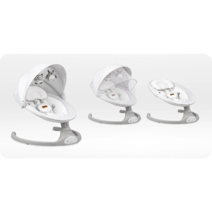 Кресло-качалка MoMi KENANI Light Grey