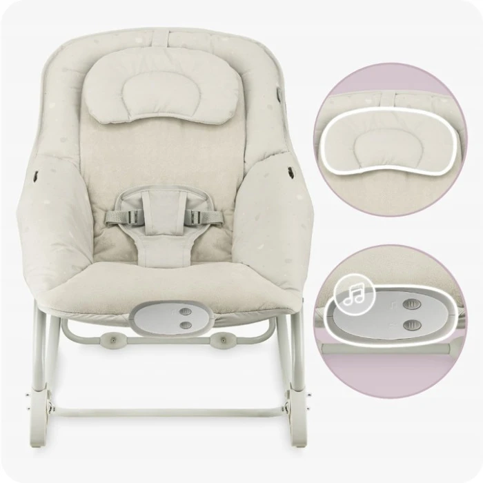 Кресло-качалка MoMi LAPIS Light Grey