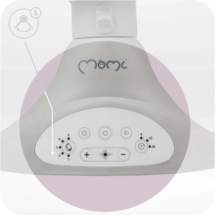 Кресло-качалка MoMi KENANI Light Grey