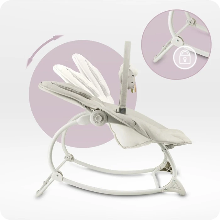 Кресло-качалка MoMi LAPIS Light Grey