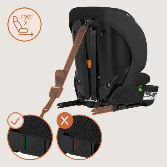 Дитяче автокрісло Lionelo BILLY I-SIZE BLACK GREY