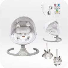 Кресло-качалка MoMi KENANI Light Grey