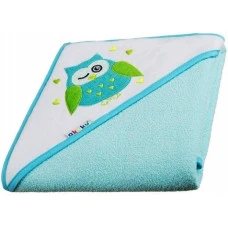 Рушник з капюшоном Akuku A1246, 100x100 см, бірюзовий