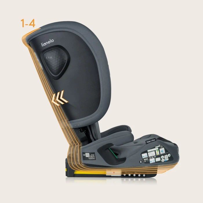 Дитяче автокрісло Lionelo NELLY I-SIZE GREY GRAPHITE