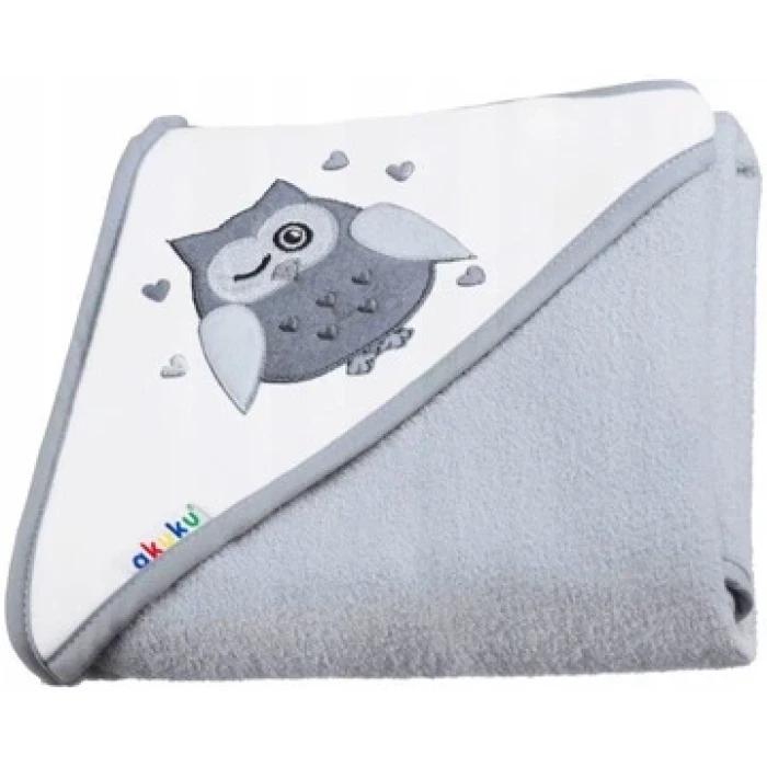 Рушник з капюшоном Akuku A1248 100x100 см Серый