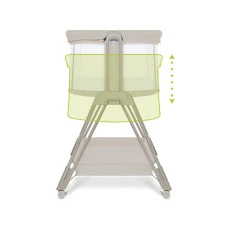 Кроватка приставная Lionelo LUNA BEIGE SAND