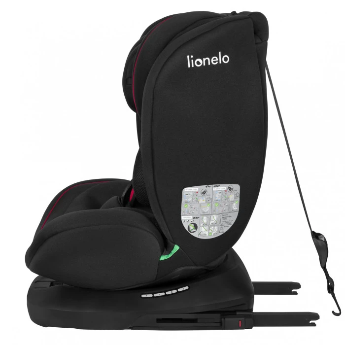 Детское автокресло Lionelo BASTIAAN I-SIZE BLACK RED