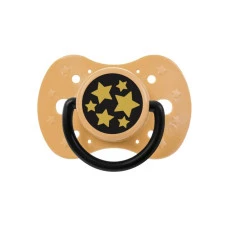 Пустышка Akuku A0591, от 12 мес, золотые звезды