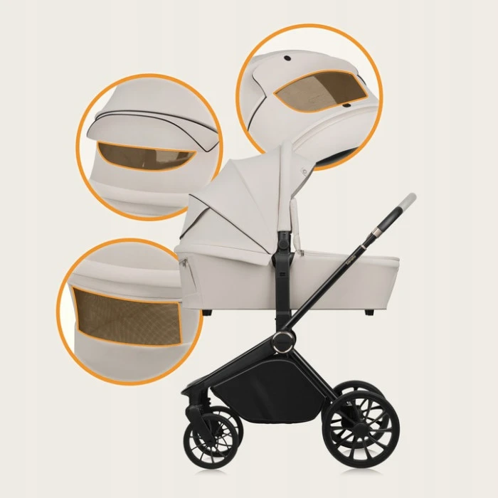 Універсальний візочок 3 в 1 Lionelo MIKA PLUS 3IN1 BEIGE SAND