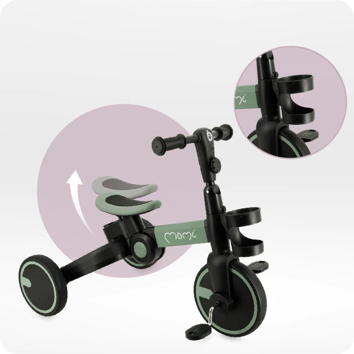 Біговел-велосипед 3 в 1 MoMi FILO Green