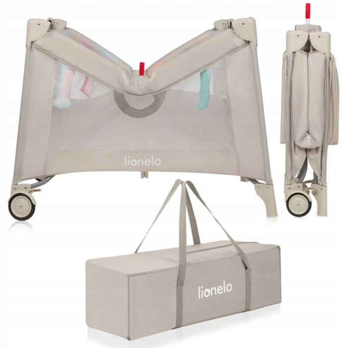 Манеж Lionelo MILLE PLUS GREY BEIGE