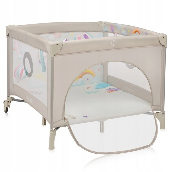 Манеж Lionelo MILLE PLUS GREY BEIGE