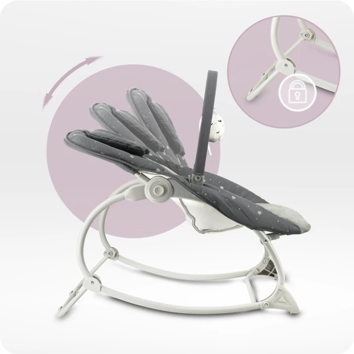 Кресло-качалка MoMi LAPIS Dark Grey