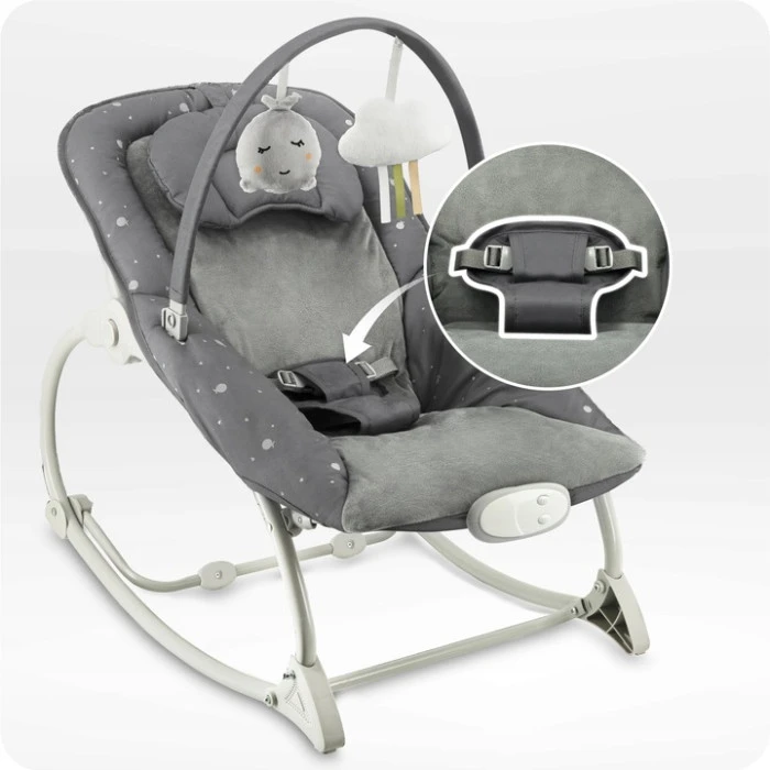 Кресло-качалка MoMi LAPIS Dark Grey